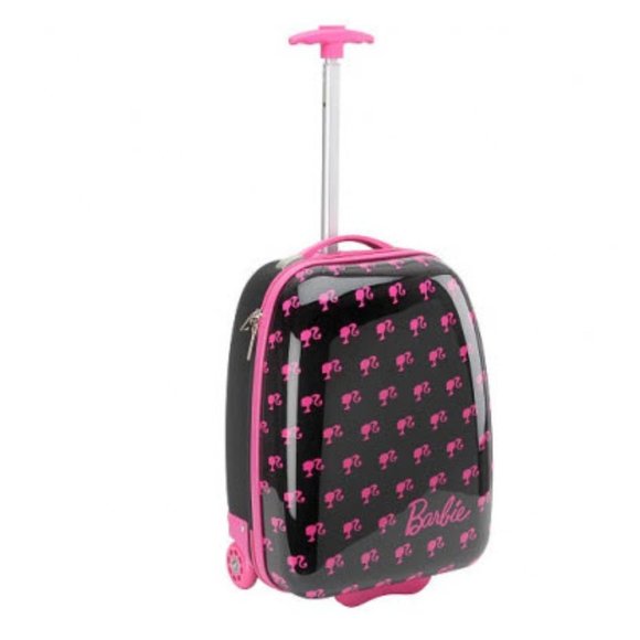Barbie Other Barbie Hard Shell Kids Rolling Suitcase Luggage Bag